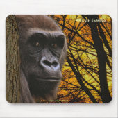 Wild-Gorilla gefährdete Arten Primat Mousepad (Vorne)