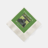 Wild Gorilla Jungle Birthday Design Serviette (Ecke)