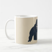 Wild Gorilla Silhouette bleibe Kaffeetasse (Links)