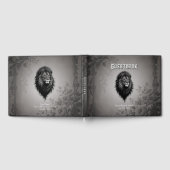 Wild Grace: auffallendes Portrait eines Löwen Gästebuch (Voll)
