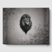 Wild Grace: auffallendes Portrait eines Löwen Gästebuch (Rückseite)