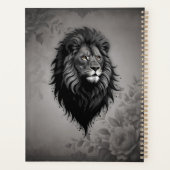 Wild Grace: auffallendes Portrait eines Löwen Planer (Rückseite)