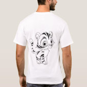 Wild Grace - Tiger Design auf Bella+Leinwand Fraue T-Shirt (Rückseite)