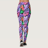 Wild Graffiti Colors Pop Mode Leggings (Rückseite)