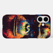 Wild Graffiti Urban Jungle Gorilla Case-Mate iPhone Hülle (Rückseite (Horizontal))