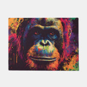 Wild Graffiti Urban Jungle Gorilla Fußmatte (Vorderseite)