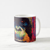 Wild Graffiti Urban Jungle Gorilla Kaffeetasse (VorderseiteRechts)
