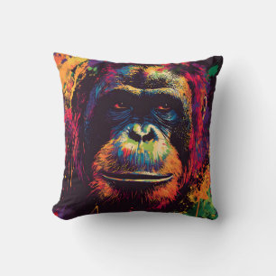 Wild Graffiti Urban Jungle Gorilla Kissen
