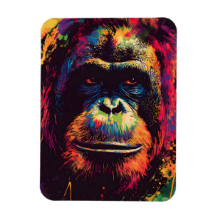 Wild Graffiti Urban Jungle Gorilla Magnet