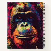 Wild Graffiti Urban Jungle Gorilla Notizblock (Rückseite)