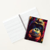 Wild Graffiti Urban Jungle Gorilla Notizblock (Innenseite)