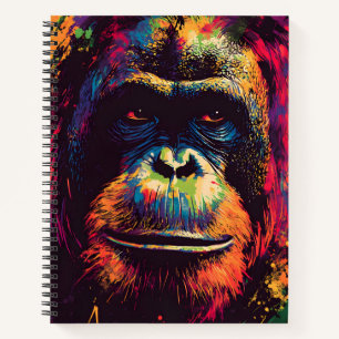 Wild Graffiti Urban Jungle Gorilla Notizblock