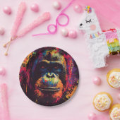 Wild Graffiti Urban Jungle Gorilla Pappteller (Party)