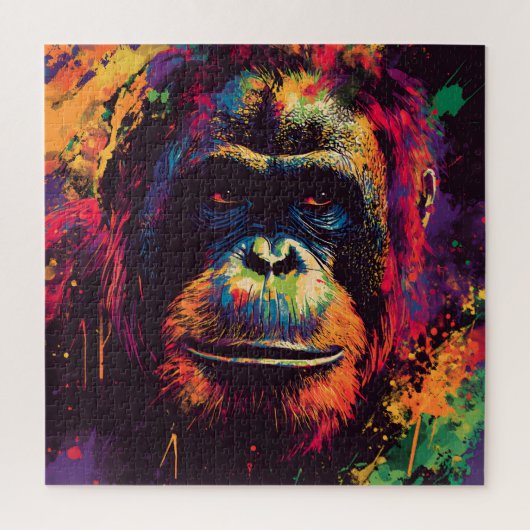 Wild Graffiti Urban Jungle Gorilla Puzzle (Vertikal)