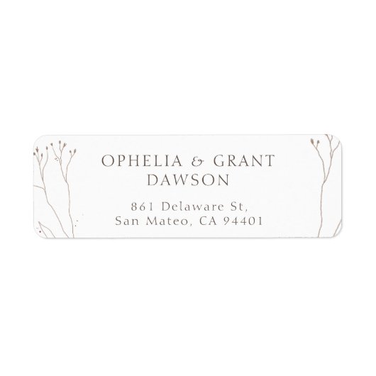 Wild Grass 30 Rücksendeadresse-Etikett pro Blatt (Vorne)