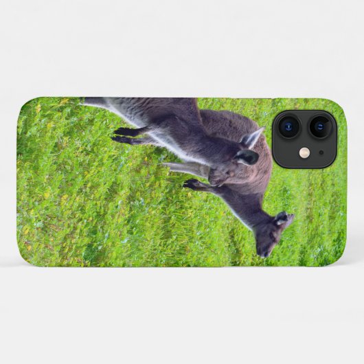 Wild Gray Australian Kangaroos, Case-Mate iPhone Hülle (Rückseite (Horizontal))