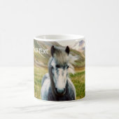Wild Gray Horse Kaffeetasse (Mittel)