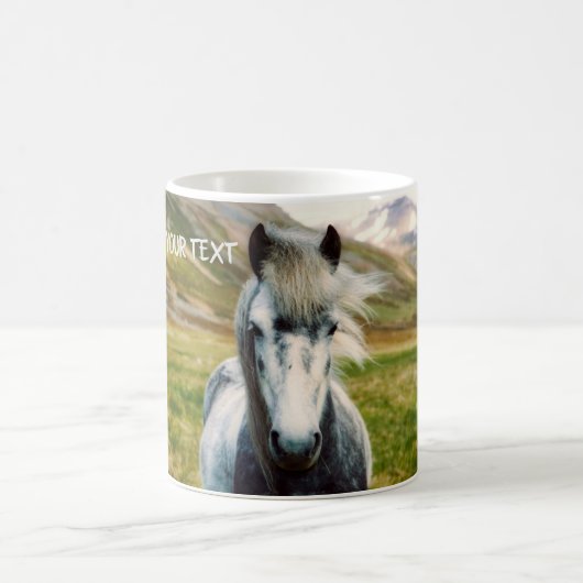 Wild Gray Horse Kaffeetasse (Mittel)