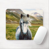 Wild Gray Horse Mousepad (Mit Mouse)