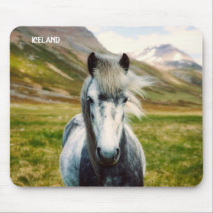 Wild Gray Horse Mousepad