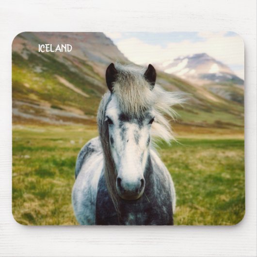 Wild Gray Horse Mousepad (Vorne)