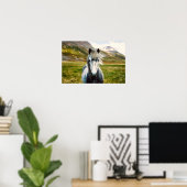 Wild Gray Horse Poster (Heimbüro)