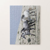 Wild Gray Horses Puzzle (Vertikal)