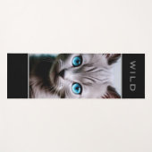 Wild Gray Kitten - Yoga Mat Yogamatte (Vorderseite (Horizontal))