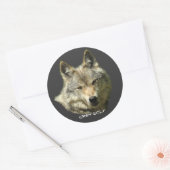 WILD GRAY WOLF Wildlife Stickers (Umschlag)