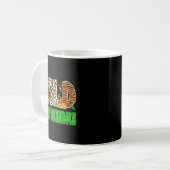 Wild Great Grandma Zoo Safari Animal Birthday Fami Kaffeetasse (Vorderseite Links)