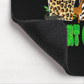 Wild Great Grandma Zoo Safari Animal Birthday Fami Mousepad (Ecke)