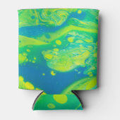 Wild Green Blue Flow Art Dosenkühler (Vorderseite)