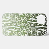 Wild Green Zebra Print Case-Mate iPhone Hülle (Rückseite (Horizontal))