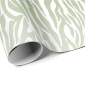 Wild Green Zebra Print Ombre Geschenkpapier (Rolleneckpunkt)
