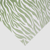 Wild Green Zebra Print Ombre Seidenpapier (Detail)