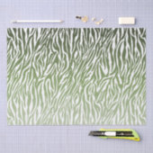Wild Green Zebra Print Ombre Seidenpapier (Handwerk)