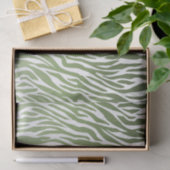 Wild Green Zebra Print Ombre Seidenpapier (Geschenk)