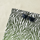 Wild Green Zebra Print Ombre Strandtuch (Beispiel)