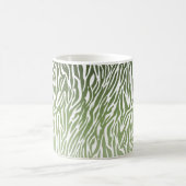 Wild Green Zebra Print Verwandlungstasse (Mittel)