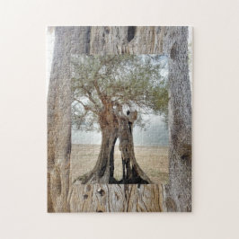 Wild griechischer Olivenbaum Keepake Puzzle