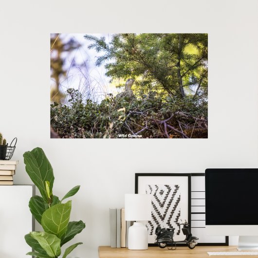 Wild Grouse Poster (Heimbüro)