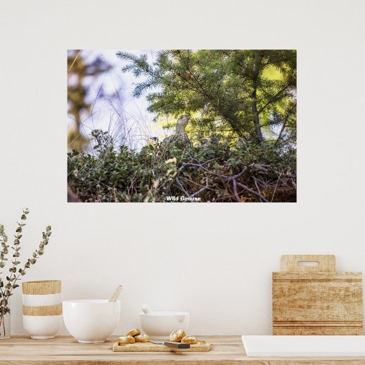 Wild Grouse Poster (Küche)