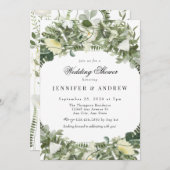 Wild-grüne Blume | WILDBLUME POLTERABEND Einladung (Vorne/Hinten)