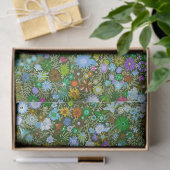 Wild grüne Feldblüten Seidenpapier (Geschenk)
