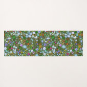 Wild grüne Feldblüten Yogamatte (Rückseite (Horizontal))