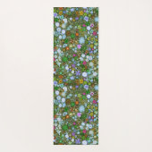 Wild grüne Feldblüten Yogamatte (Rückseite)