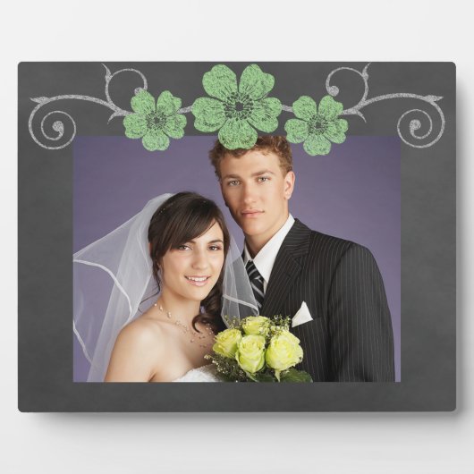 Wild grüne Rose Fotoplatte (Vorderseite)