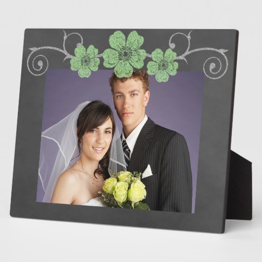 Wild grüne Rose Fotoplatte (Seite)