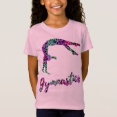 Wild Gymnastics Girl | Animal Print Gymnastics T-Shirt (Vorderseite)