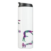 Wild Gymnastics Girl | Animal Print Gymnastics Thermosbecher (Nach rechts gedreht)